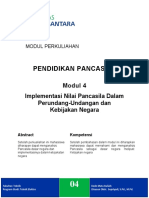 Modul 4 Implementasi Nilai Pancasila Dalam Perundang-Undangan Dan