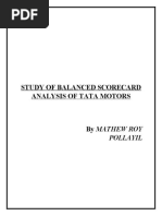 Balance Scorecard Analysis of Tata Motors 