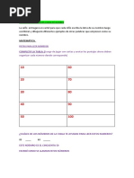 Actividades Seguidas Del Diagnostico