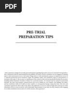 Pre-Trial Preparation Tips