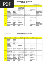 Horarios Derecho