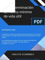 4.4 Determinación Del Costo Mínimo de Vida Útil