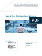 Les Marchés Financiers Internationaux: Présentée Par: en Cadrée Par