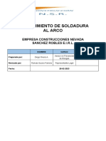 PTS PROCEDIMIENTO Soldadura Al Arco NSR