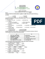 Second Summative 1st Quarter 2020 2021