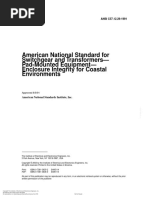 American National Standard For Switchgear and Transformers - Pad-Mounted Equipment - Enclosure Integrity For Coastal Environments