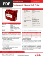 PP2454 Waterproof Addressable Manual Call Point Datasheet