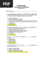 Respuestas Con Mayor Error de Examen Final - Oceanografia y Meteorologia