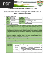 Experiencia de Aprendizaje Vii 4°-Lozano