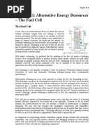 Lecture 21 - Alternative Energy Resources - Fuel Cell