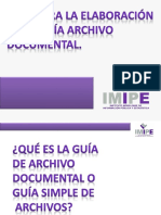 Guia para La Elaboracion de La Guia Simple de Archivos