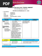 Sesion de Aprendizaje 10 Matematica