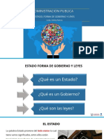 Semana1 - Estado - Forma de Gobierno - Leyes y Organizacion