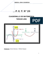 Cuadernillo - Matemática 3° Año Epet 20 Ciclo 2022 Final