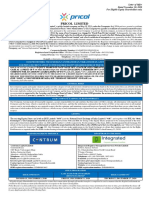 Pricol Limited: Letter of Offer Dated November 20, 2020 For Eligible Equity Shareholders Only