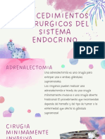 Procedimientos Quirurgicos Sistema Endocrino