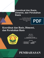 Koordinat, Basis, Dimensi, Dan Perubahan Basis