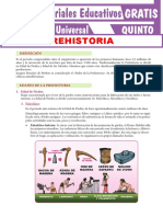 Prehistoria para Quinto Grado de Secundaria