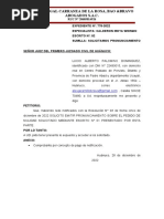 Escrito Solicitando Emitase Pronunciamiento