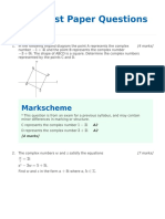 CH 4-6 Past Paper Questions Marscheme