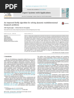 Fardapaper An Improved Firefly Algorithm For Solving Dynamic Multidimensional Knapsack Problems