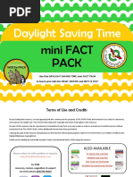 Daylight Saving Time Mini Fact Pack by The WOLFe Pack