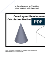 Cone Layout Development by Marking and Calculation Method With Practical Example