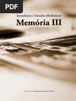 Ebook - Jornalismo e Estudos Mediáticos - Memória III