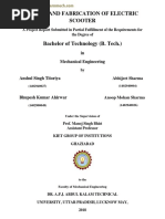 Design and Fabrication of Electric Scooter