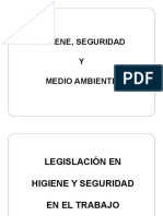 Clase 1. Legislación Higiene y Seguridad