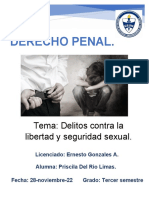 Delitos Contra La Libertad y Seguridad Sexual.