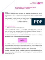 5.2 - Clase 5 2° Parte Formulación y Nomenclatura Comp. Inorg.