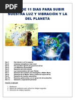 Reto de 11 Dias para Subir Nuestra Luz y Vibración y La Del Planeta