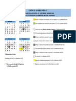 Calendario SEP-DIC 2022 Matutino Vespertino