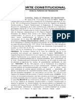 Corte Constitucional: Corte Constitucional, para El Periodo de Transicion. Sala de Admision.