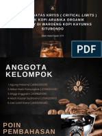 Penetapan Batas Kritis Produk Kopi