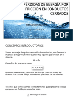 Capítulo 5. Pérdidas de Energía Por Fricción en Conductos Cerrados