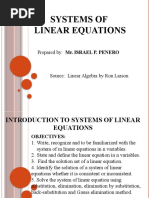 1system of Linear Equations