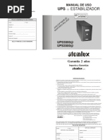 Manual UPS ATOMLUX Modelo 3000 3500 Monitoreado Con Soft Desde La PC