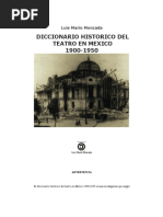 Moncada - Diccionario Histórico Del Teatro 1900-1950