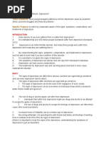 Thesis Statement and Outline