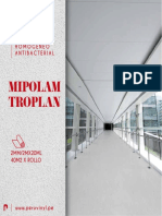 Piso Vinilico Homogeneo Antibacterial Mipolam Troplan