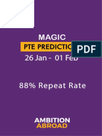 PTE Prediction 26 To 1 Feb