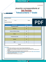 1° Grado - Exámen 2do Trimestre 2022