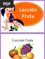 Lección Fruta