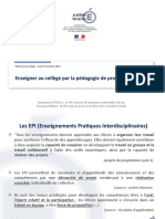 Enseigner Au Collège Par La Pédagogie de Projet