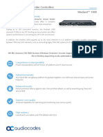 Mediant 1000 Hybrid e SBC and Media Gateway Datasheet