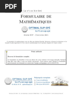 Formulaire SUP Intégration