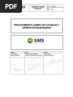 PROCEDIMIENTO CAMBIO DE FLEXIBLES Y APRIETE EN MAQUINARIAS - MTTO-0001 Ok PDF