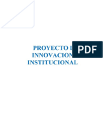 Proyecto-De Innovación Institucional